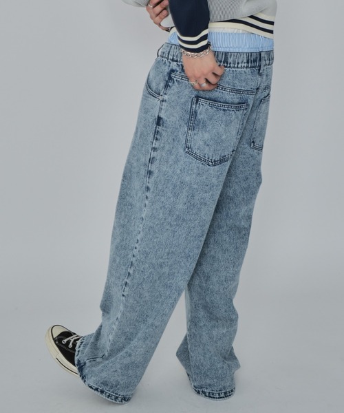 WEGO(ウィゴー)の「WEGO/ボクサードッキングデニムパンツ(デニムパンツ・メンズ・ブラック系3/スカイブルー・LARGE/MEDIUM)」の22枚目の写真