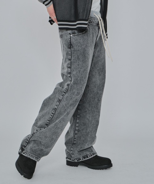 WEGO(ウィゴー)の「WEGO/ボクサードッキングデニムパンツ(デニムパンツ・メンズ・ブラック系3/スカイブルー・LARGE/MEDIUM)」の13枚目の写真