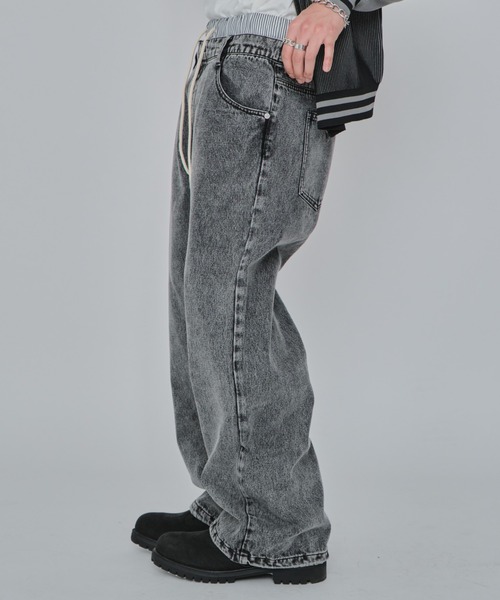 WEGO(ウィゴー)の「WEGO/ボクサードッキングデニムパンツ(デニムパンツ・メンズ・ブラック系3/スカイブルー・LARGE/MEDIUM)」の14枚目の写真