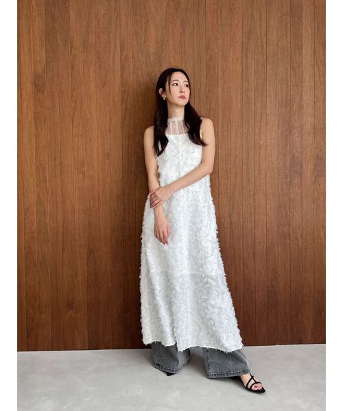 OUNNOUN（オウンノウン）の「【OUNNOUN】ランダムストライプアメスリニット（ニット/セーター・レディース・ベージュ/ブラック/ブルー・FREE）」の8枚目の写真