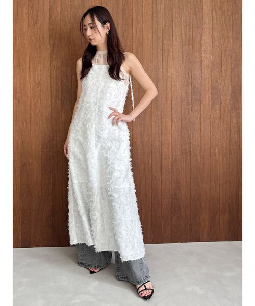 OUNNOUN（オウンノウン）の「【OUNNOUN】ランダムストライプアメスリニット（ニット/セーター・レディース・ベージュ/ブラック/ブルー・FREE）」の9枚目の写真