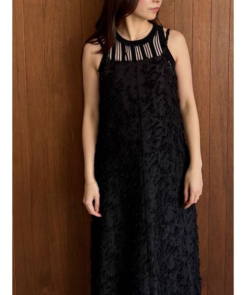 OUNNOUN（オウンノウン）の「【OUNNOUN】ランダムストライプアメスリニット（ニット/セーター・レディース・ベージュ/ブラック/ブルー・FREE）」の12枚目の写真