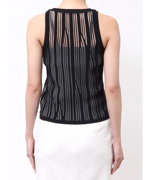 OUNNOUN（オウンノウン）の「【OUNNOUN】ランダムストライプアメスリニット（ニット/セーター・レディース・ベージュ/ブラック/ブルー・FREE）」の15枚目の写真