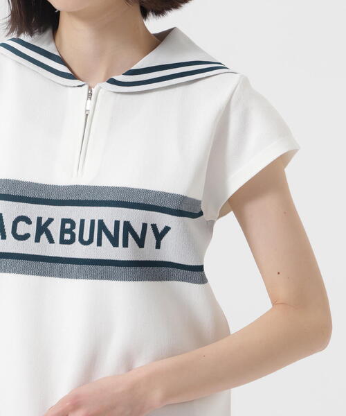 美品Jack Bunny!! ホワイトワンピース　 ロゴ ハイネック機能素材M 楽天市場】【PREMIUM SALE 50%OFF】Jack Bunny!! by PEARLY