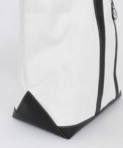 ADAM PATEK(アダムパテック)の「【ADAMPATEK/アダムパテック】leather combi basic big tote bag/レザーコンビベーシックビッグトート(トートバッグ・レディース・ブラック/ホワイト・FREE)」の6枚目の写真