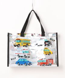 Marble Line（マーブルライン）の「働く車・恐竜・動物・サメ柄プールバッグ（スイムグッズ）」