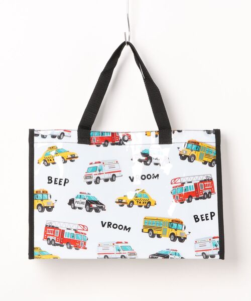 Marble Line（マーブルライン）の「働く車・恐竜・動物・サメ柄プールバッグ（スイムグッズ・キッズ・ネイビー/ブルー/ブラック/サックスブルー・FREE）」の7枚目の写真