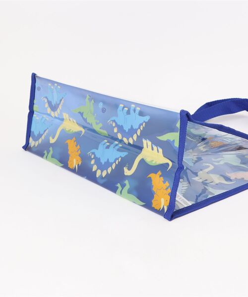 Marble Line（マーブルライン）の「働く車・恐竜・動物・サメ柄プールバッグ（スイムグッズ・キッズ・ネイビー/ブルー/ブラック/サックスブルー・FREE）」の9枚目の写真