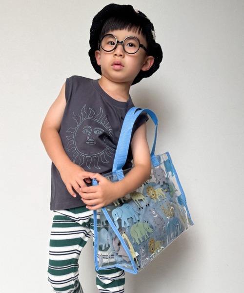 Marble Line（マーブルライン）の「働く車・恐竜・動物・サメ柄プールバッグ（スイムグッズ・キッズ・ネイビー/ブルー/ブラック/サックスブルー・FREE）」の17枚目の写真