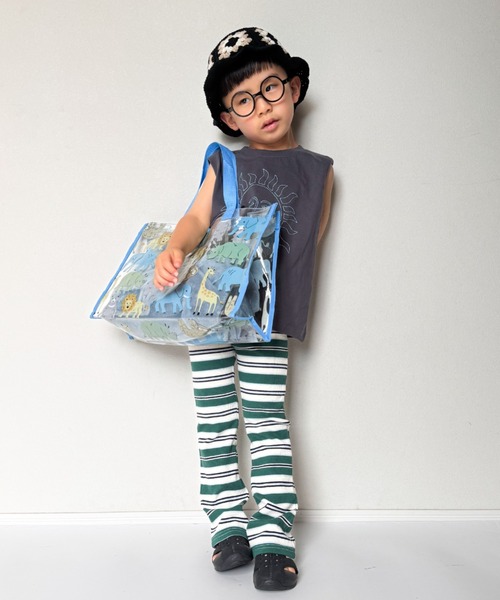 Marble Line（マーブルライン）の「働く車・恐竜・動物・サメ柄プールバッグ（スイムグッズ・キッズ・ネイビー/ブルー/ブラック/サックスブルー・FREE）」の11枚目の写真