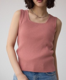 AZUL by moussy（アズールバイマウジー）の「【堀田茜さん着用アイテム】スクエアネックリブタンクトップ（タンクトップ）」
