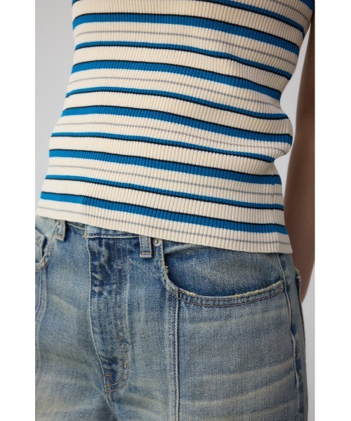 AZUL by moussy（アズールバイマウジー）の「スクエアネックリブタンクトップ（タンクトップ・レディース・アイボリー/ブラック/グリーン系その他/ブルー系その他/グリーン/ピンク・FREE）」の17枚目の写真