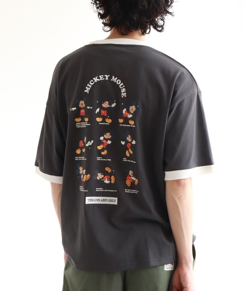 UNDERCOVER×Disney ミッキーマウス刺繍Tシャツ 4(LL) Disney tシャツ ミッキー チップ＆デールサガラ刺繍Tシャツ
