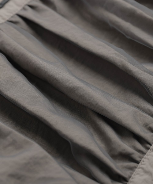 La-gemme（ラジェム）の「チュールドッキング トラックジャケット（ブルゾン・レディース・ブラック/ベージュ/ネイビー/オフホワイト・フリー）」の13枚目の写真