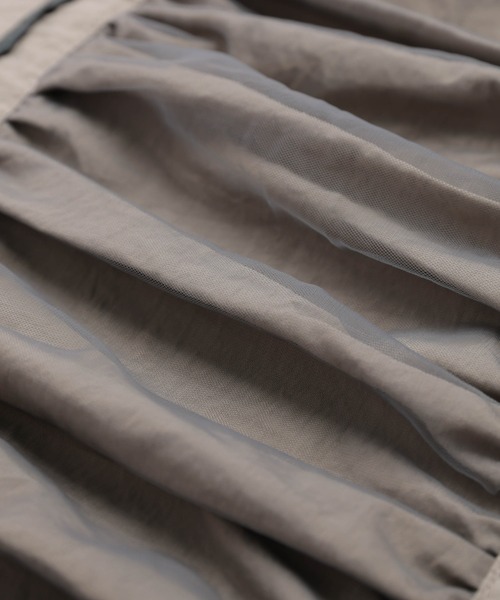 La-gemme（ラジェム）の「チュールドッキング トラックジャケット（ブルゾン・レディース・ブラック/ベージュ/ネイビー/オフホワイト・フリー）」の14枚目の写真