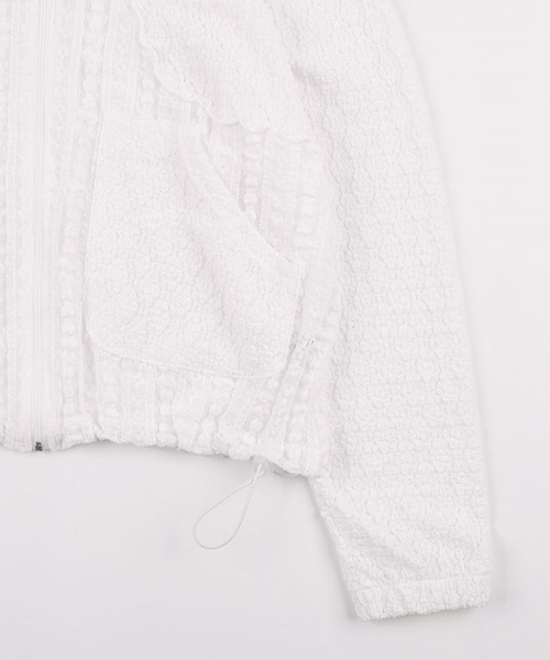 【FANCY CLUB】フランピー レース ライン フードジップアップ FANCY CLUB】PLUMPY LACE LINE HOOD ZIP-UP / 【ファンシー