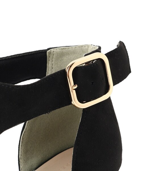 ESPERANZA（エスペランサ）の「Tストラップスクエアサンダル（サンダル・レディース・ブラック系/アイボリー/グレー系・S/M/L/LL）」の16枚目の写真