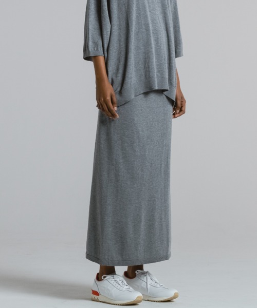 CINOH(チノ)の「コットンニットスカート(スカート・レディース・ホワイト/ブラック/チャコールグレー・38/36)」の15枚目の写真