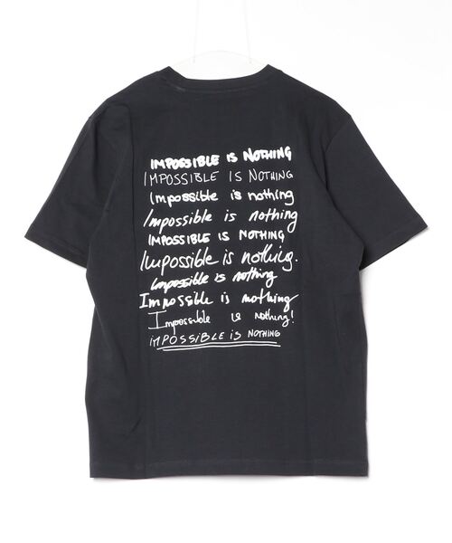 adidas(アディダス)の「アディダス adidas Impossible Is Nothing グラフィック半袖Tシャツ(Tシャツ/カットソー・メンズ・ブラック/ホワイト・LL/3L/S/M/L)」の3枚目の写真