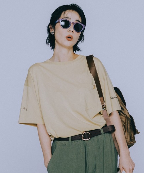 CURENSOLOGY 竹下玲奈コラボT ボーダーTシャツ Leeと竹下玲奈による初