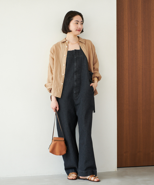 plage(プラージュ)の「Linen Short シャツ(シャツ/ブラウス・レディース・ピンク系その他/キャメル/グリーン系その他/ホワイト・FREE)」の7枚目の写真