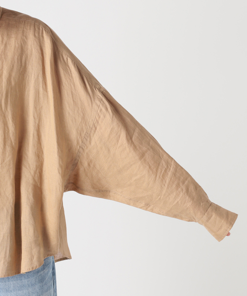 plage(プラージュ)の「Linen Short シャツ(シャツ/ブラウス・レディース・ピンク系その他/キャメル/グリーン系その他/ホワイト・FREE)」の18枚目の写真