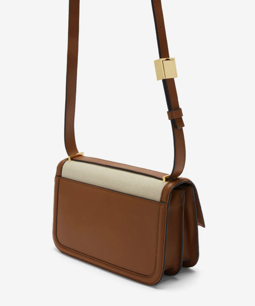 DEMELLIER LONDON（デメリエーロンドン）の「【DEMELLIER/デメリエー】The Paris Shoulder　キャンパスレザーショルダーバッグ（ショルダーバッグ・レディース・ライトブラウン・フリー）」の5枚目の写真