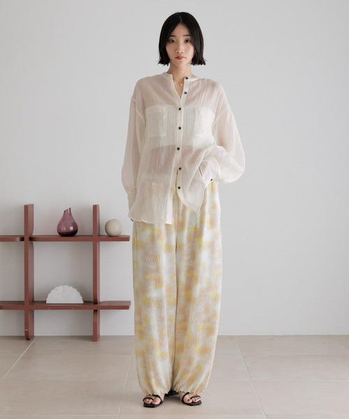 LOWRYS FARM（ローリーズファーム）の「シャイニープリーツイージーパンツ　327979（その他パンツ・レディース・ブラック/アイボリー/ブラック系その他/イエロー系その他・FREE）」の10枚目の写真