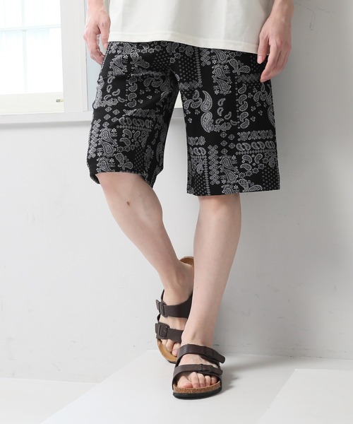 TopIsm(トップイズム)の「リップル素材 総柄ハーフパンツ(その他パンツ・メンズ・その他5/その他1/その他4/その他3/その他2・L/M/LL)」の5枚目の写真
