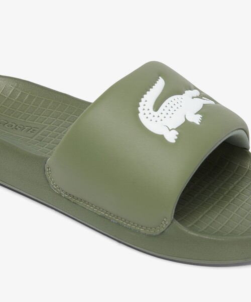 ■LACOSTE■エンボスワニロゴ スライドサンダル LACOSTE（ラコステ）の「【LACOSTE/ラコステ】クロコエンブレム