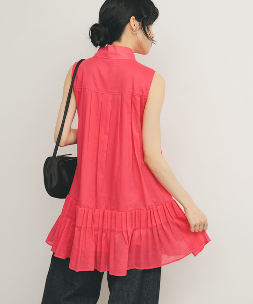 KBF（ケイビーエフ）の「スリーブレスタックプリーツワンピース（ワンピース・レディース・オフホワイト/ブラック/ピンク・ONE）」の20枚目の写真