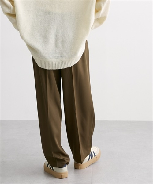 Soiunique（スワユニーク）の「ダブルウエストデザインストレートパンツ［Soiunique］（その他パンツ・レディース・ブラウン/グレー・M/L）」の22枚目の写真