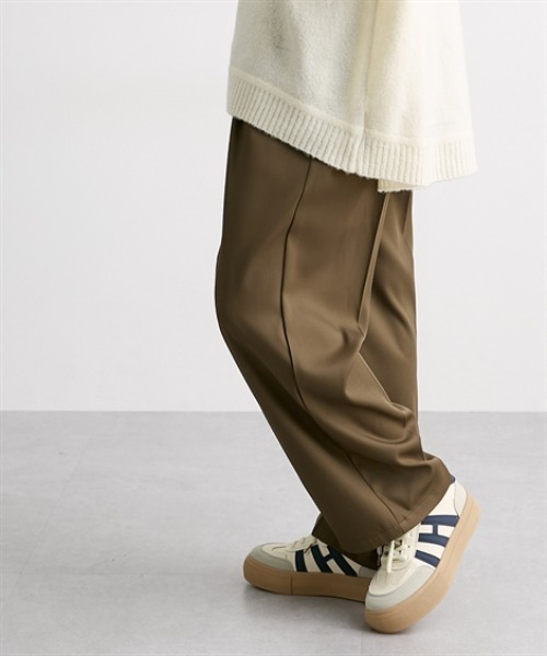 Soiunique（スワユニーク）の「ダブルウエストデザインストレートパンツ［Soiunique］（その他パンツ・レディース・ブラウン/グレー・M/L）」の21枚目の写真