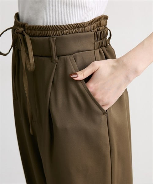 Soiunique（スワユニーク）の「ダブルウエストデザインストレートパンツ［Soiunique］（その他パンツ・レディース・ブラウン/グレー・M/L）」の15枚目の写真