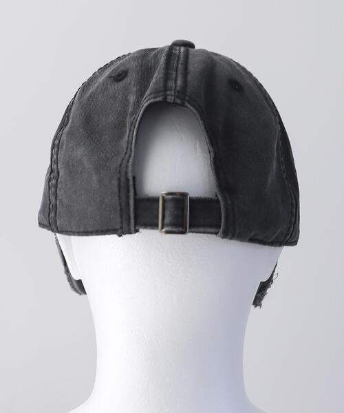 WEGO（ウィゴー）の「WEGO/ロゴ刺繍ダメージピグメントキャップ（キャップ・レディース・ブラウン/ピンク/ブラック・FREE）」の4枚目の写真