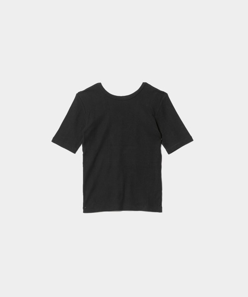 MILLER（ミラー）の「Miller double-front  T-shirt（Tシャツ/カットソー・レディース・ネイビー系/ブラック×ホワイト/ホワイト・36/38）」の8枚目の写真