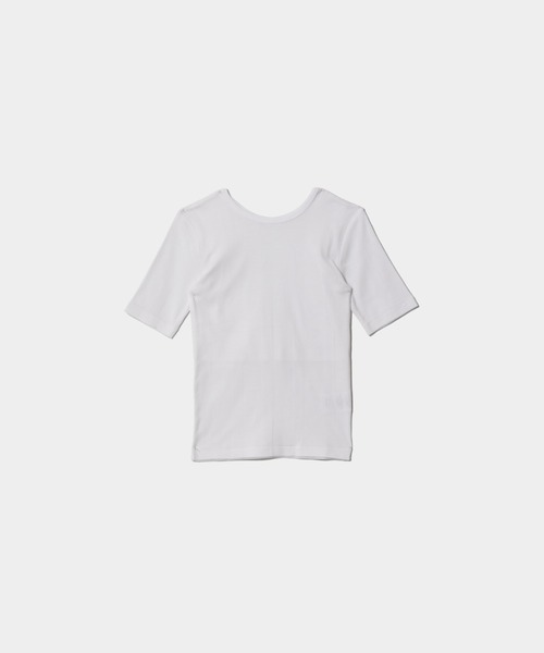 MILLER（ミラー）の「Miller double-front  T-shirt（Tシャツ/カットソー・レディース・ネイビー系/ブラック×ホワイト/ホワイト・36/38）」の9枚目の写真