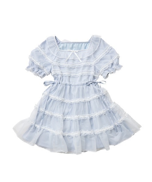 Lolime by mellfy memory(ロリミー バイ メルフィーメモリー)の「jellyfish girl mini dress(ワンピース・レディース・ピンク/ブルー・LL/M)」の2枚目の写真