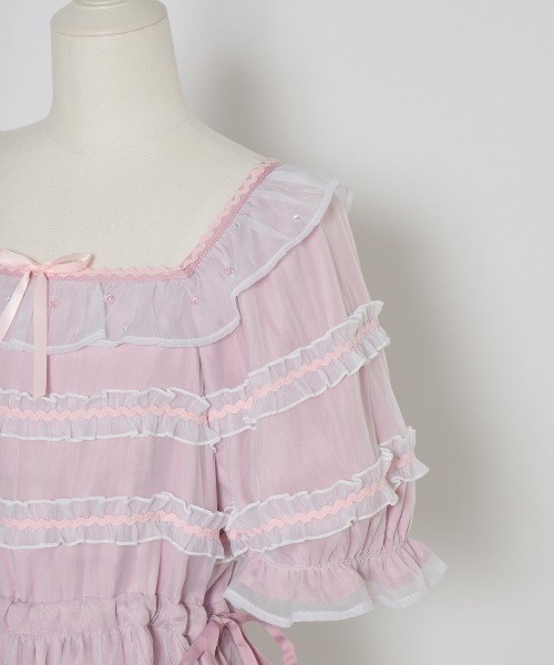 Lolime by mellfy memory(ロリミー バイ メルフィーメモリー)の「jellyfish girl mini dress(ワンピース・レディース・ピンク/ブルー・LL/M)」の11枚目の写真