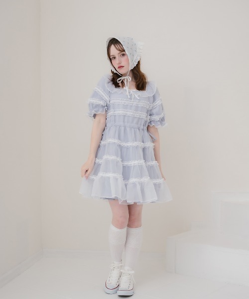 Lolime by mellfy memory(ロリミー バイ メルフィーメモリー)の「jellyfish girl mini dress(ワンピース・レディース・ピンク/ブルー・LL/M)」の3枚目の写真