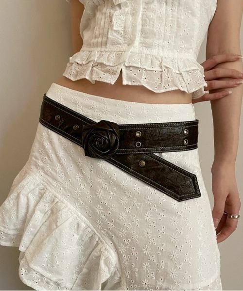 VIBGYOR（ヴィブジョー）の「【LAMPOON】ローズベルト（ベルト・レディース・ブラウン・FREE）」の5枚目の写真