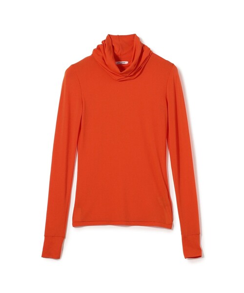 FUMIKA_UCHIDA（フミカウチダ）の「FUMIKA_UCHIDA NYLON RIBBED NECK（Tシャツ/カットソー・レディース・ホワイト/オレンジ・M）」の2枚目の写真