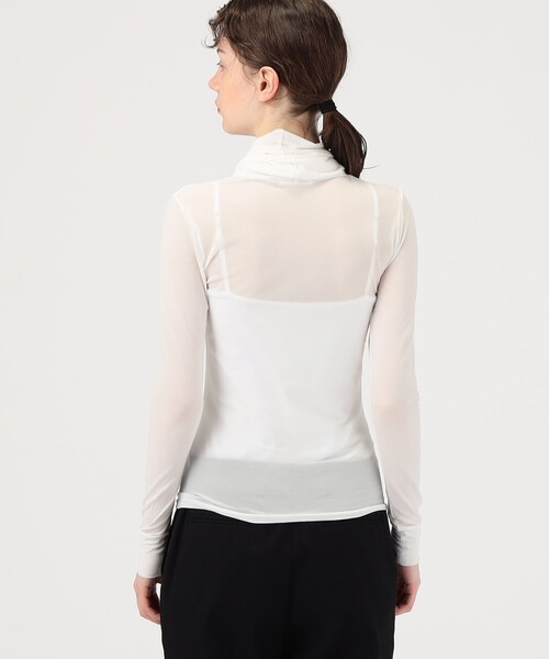 FUMIKA_UCHIDA（フミカウチダ）の「FUMIKA_UCHIDA NYLON RIBBED NECK（Tシャツ/カットソー・レディース・ホワイト/オレンジ・M）」の9枚目の写真
