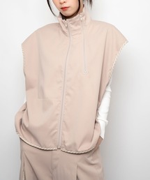 Nora Lily（ノラリリー）の「【Nora Lily】2 material Sleeve-Less Top(UNISEX)（ベスト）」