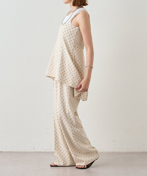 SHENERY（シーナリー）の「《リラックスムード》ダブルストラップドットサロペット（サロペット/オーバーオール・レディース・アイボリー・36/38）」の6枚目の写真