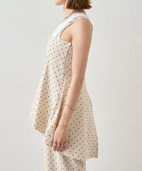 SHENERY（シーナリー）の「《リラックスムード》ダブルストラップドットサロペット（サロペット/オーバーオール・レディース・アイボリー・36/38）」の15枚目の写真