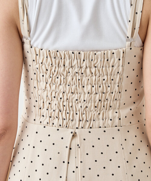SHENERY（シーナリー）の「《リラックスムード》ダブルストラップドットサロペット（サロペット/オーバーオール・レディース・アイボリー・36/38）」の12枚目の写真