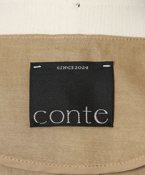 conte（コンテ）の「＜conte＞ハーフスリーブ ノーカラージャケット