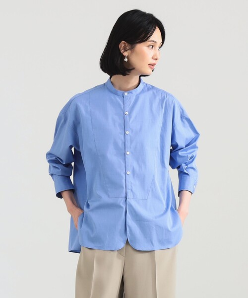 TICCA / ノーカラー ビブヨーク シャツ（シャツ/ブラウス