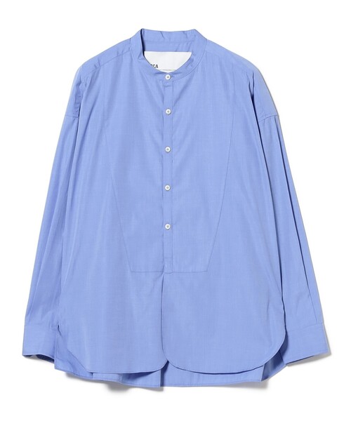 graphpaper ノーカラーブラウス STYLEMIXER | タックデザインノーカラーシャツ (シャツ・ブラウス